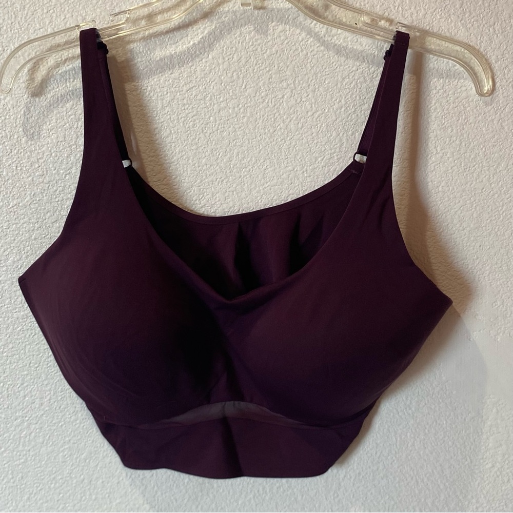 Victoria's Secret Seamless Bralette in Deep Plum Womens 38DD Built in Pads